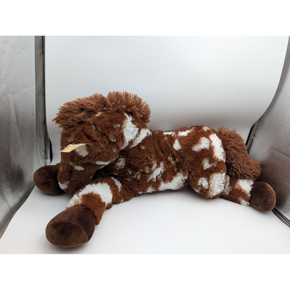 Best Made Toys Plush Horse Brown White Spotted Large 34 Inch Soft Stuffed Animal